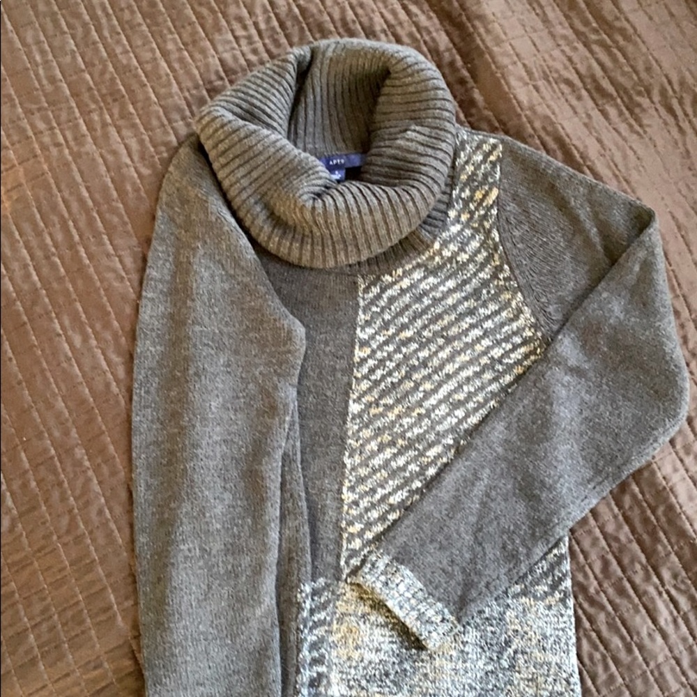 Apt. 9 cowl neck color block sweater. Brand new!